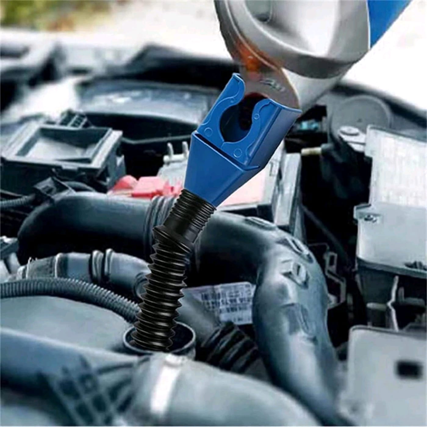 FLEXIBLE PLASTIC OIL FUNNEL (1PC) (YS+X147)