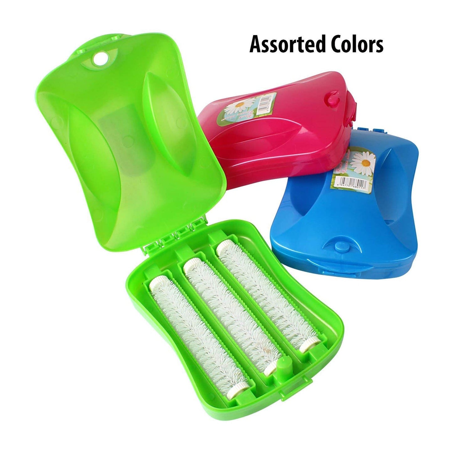 Plastic Handheld Carpet Roller Brush Cleaning with Dust Crumb Collector, Wet, and Dry Brush (X812)