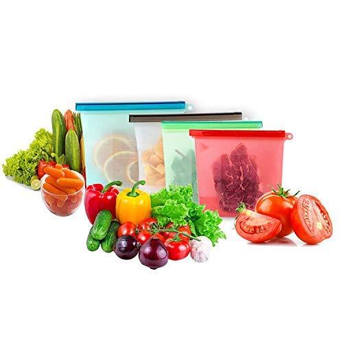 Reusable Silicone Airtight Leakproof Food Storage Bag - 1 ltr (YS+X145)