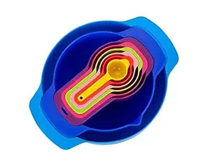 8 PIECE NESTING BOWLS WITH MEASURING CUPS SET (X546)