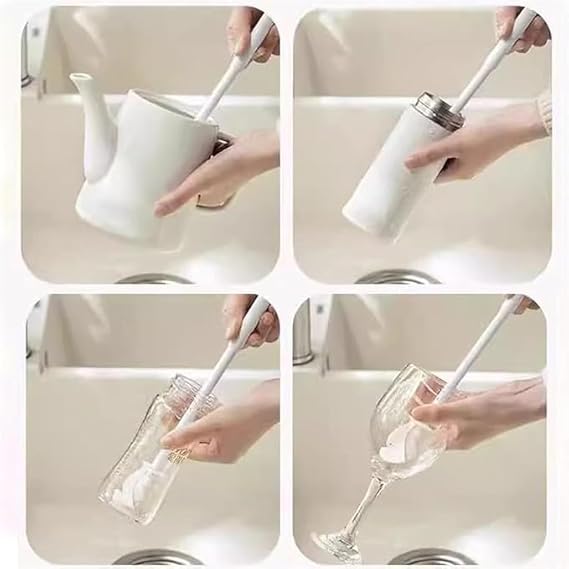 White long handle bottle brush (X868)