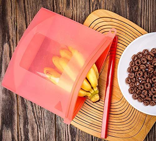 Reusable Silicone Airtight Leakproof Food Storage Bag - 1 ltr (YS+X145)
