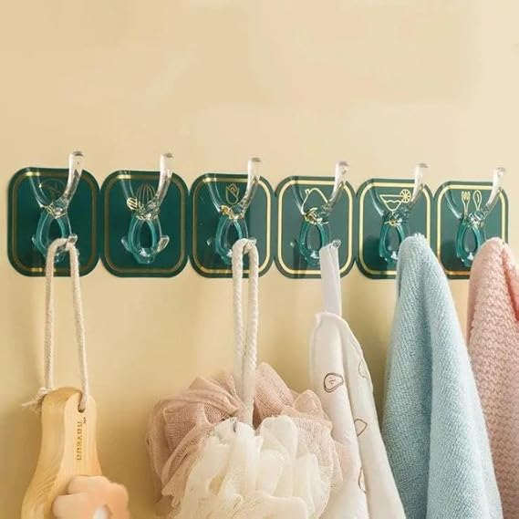 CUTE PATTERN 6 HOOKS STRIP (RANDOM CIL. N DESIGN) (1PC)