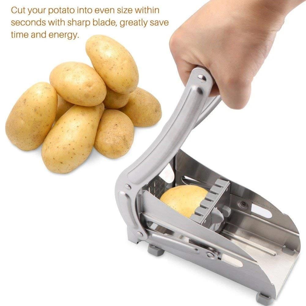FRENCH FRIES POTATO CHIPS STRIP CUTTER MACHINE WITH BLADE (MKK-X71)