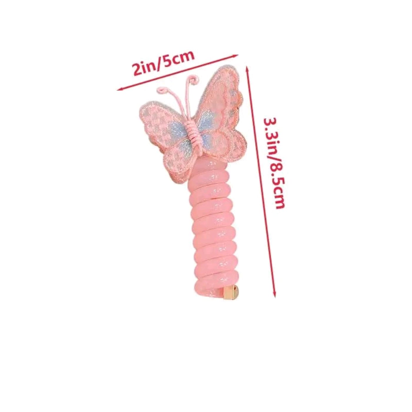 BUTTERFLY HAIR WIRE BANDS (RANDOM COL N PRINT) (1 PAIR) (YS-X143)