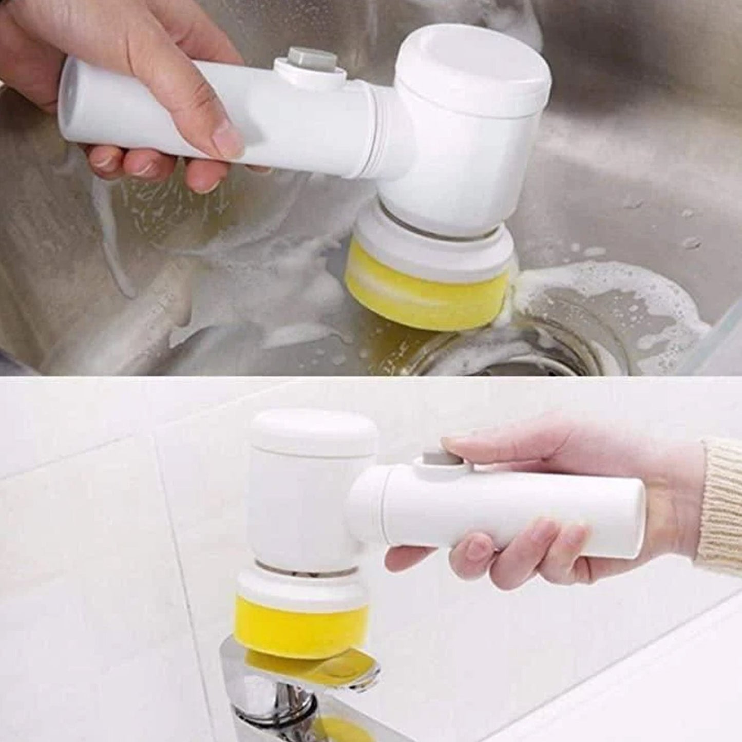5in1 Home Kitchen Electric Cleaning Brush, Electric Spin Scrubber (X971)