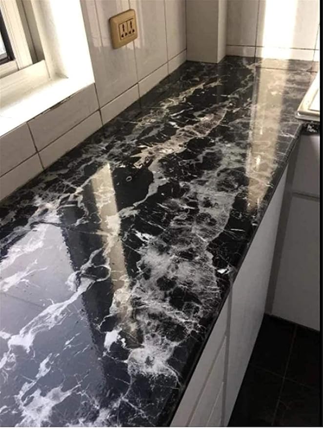 BLACK MARBLE FOIL PAPER (YS+X164)