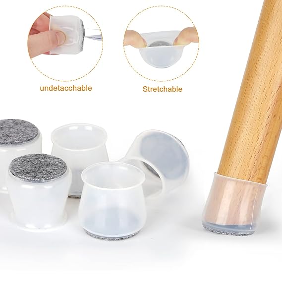 ANTISLIP SILICONE CHAIR BASE CAP (4PCS) (X798)