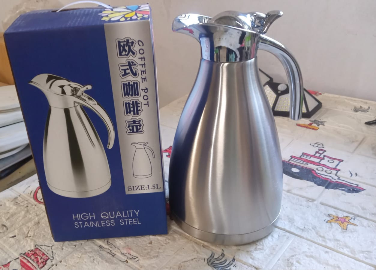 Vacuum Insulated Kettle Jug (Stainless Steel): 1.5L Sizes (X266)
