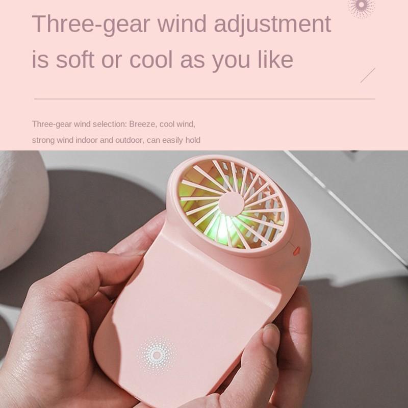 MKK-38-Portable Mobile Phone Holder Fan Personal Fan Multi- Function Fan Handheld Charging Fan (Battery Not Include)