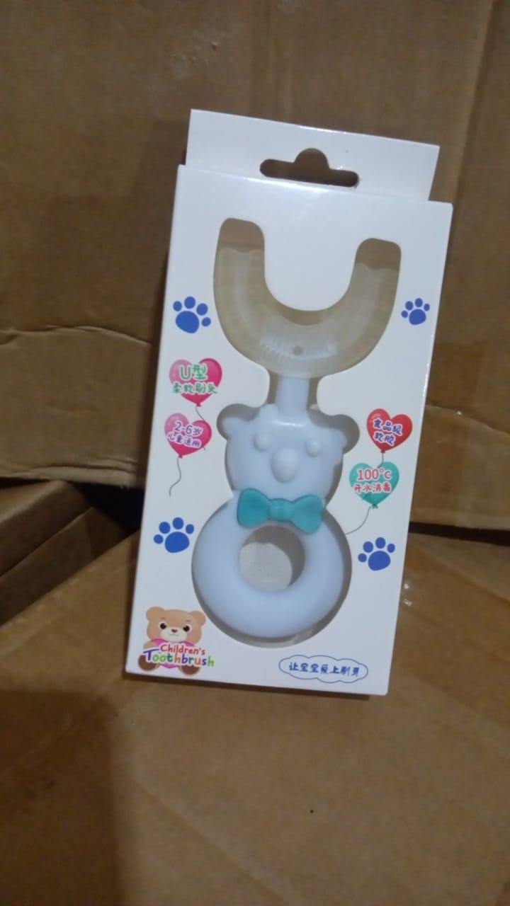 Baby Bear U-shaped Toothbrush Silicone Brush Head (1 Pc) (1/5X261)
