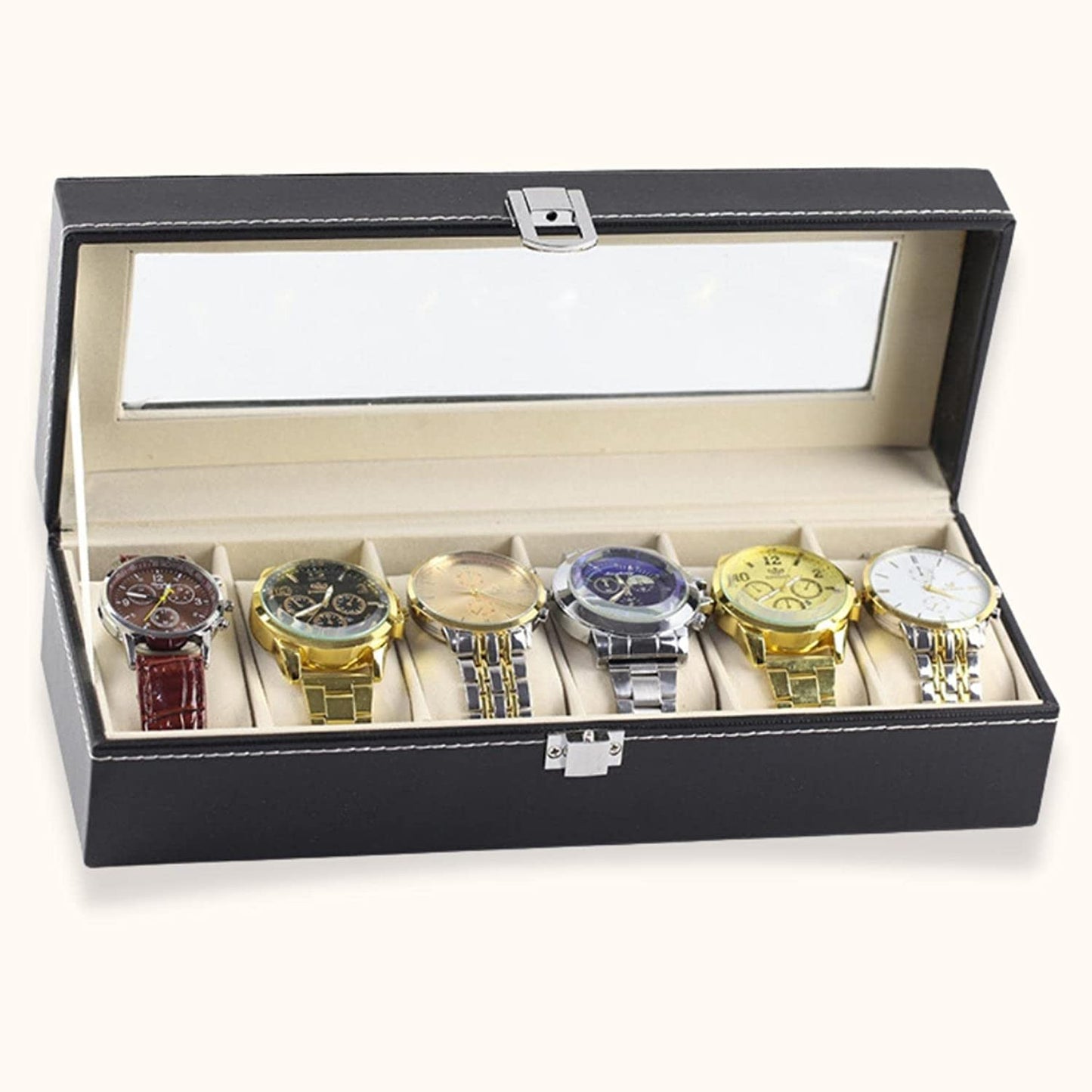 6 SLOT WATCH BOX 1PC (5-X188)