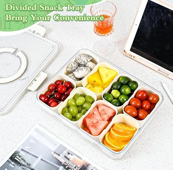 8 Grid Kitchen Container 30x23x7 CM Approx (X892)