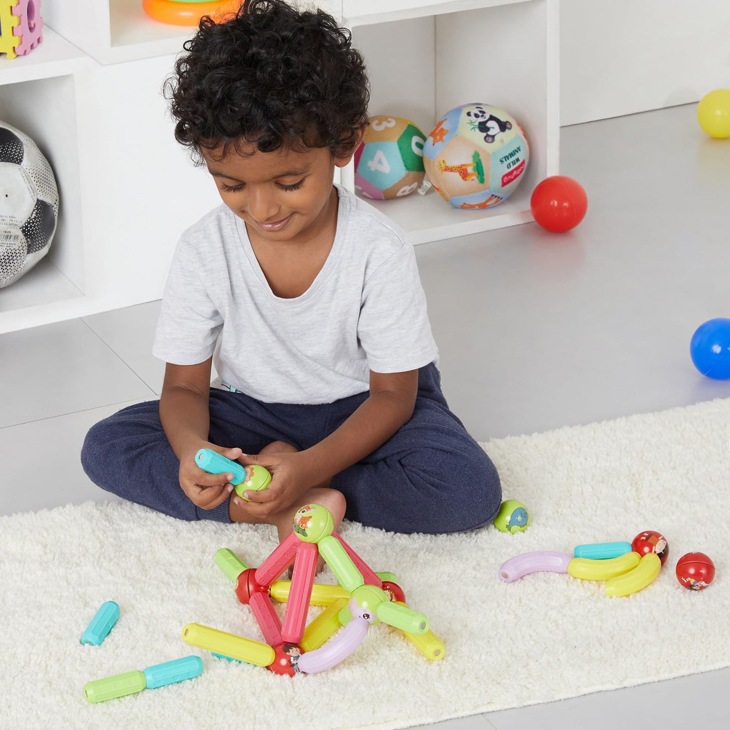Magnetic Blocks Tiles - 36Pcs (5-X178)