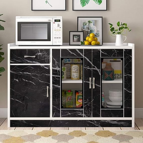 BLACK MARBLE FOIL PAPER (YS+X164)