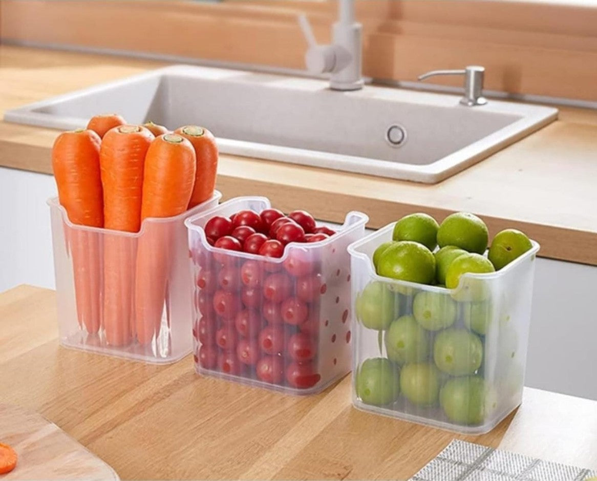 Multipurpose Fridge Storage Boxes ( Pack Of 3 ) (YS+X125)