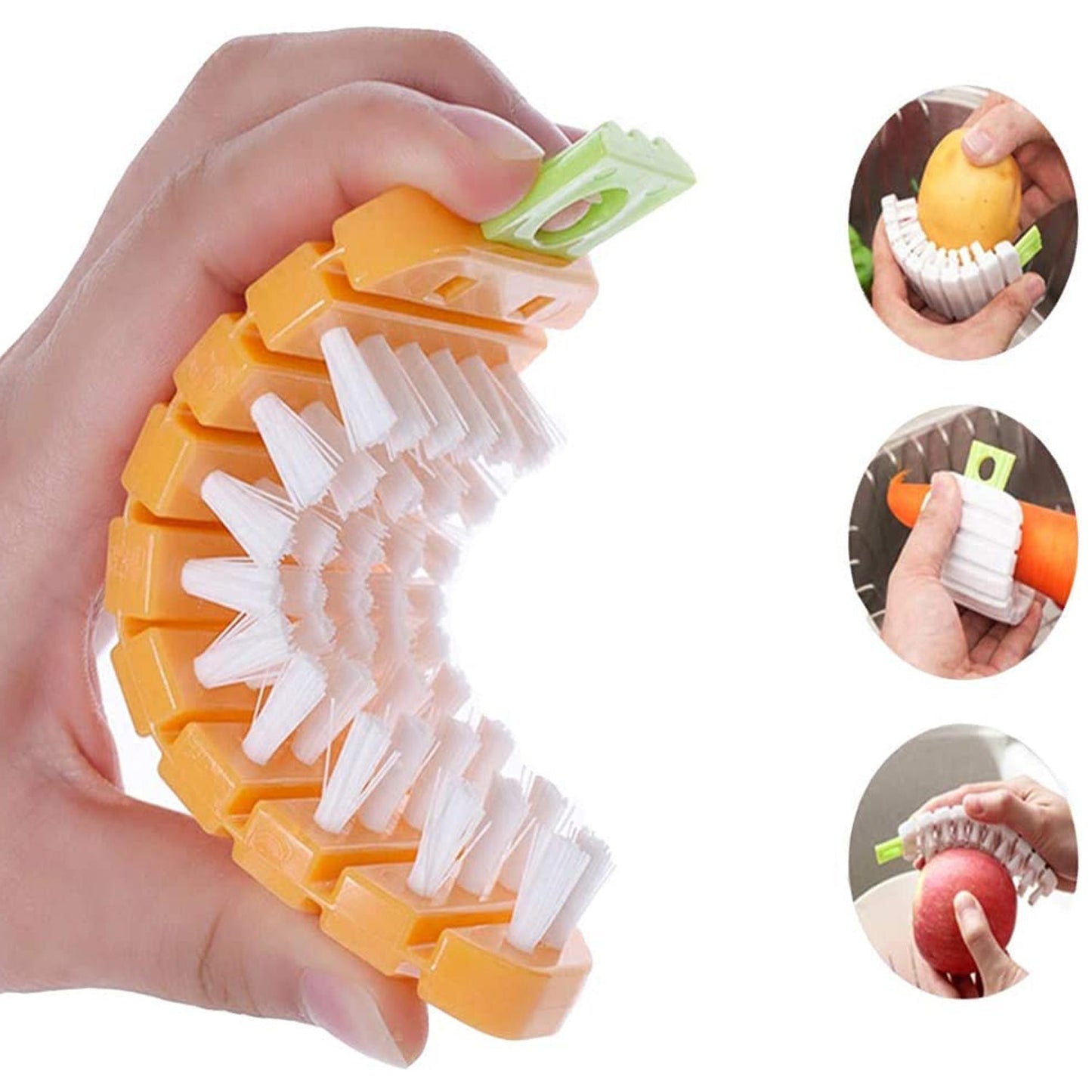 Vegetable Scrubbing Brush, Vegetable Scrubber Carrot Shape Vegetable Brush (X391)