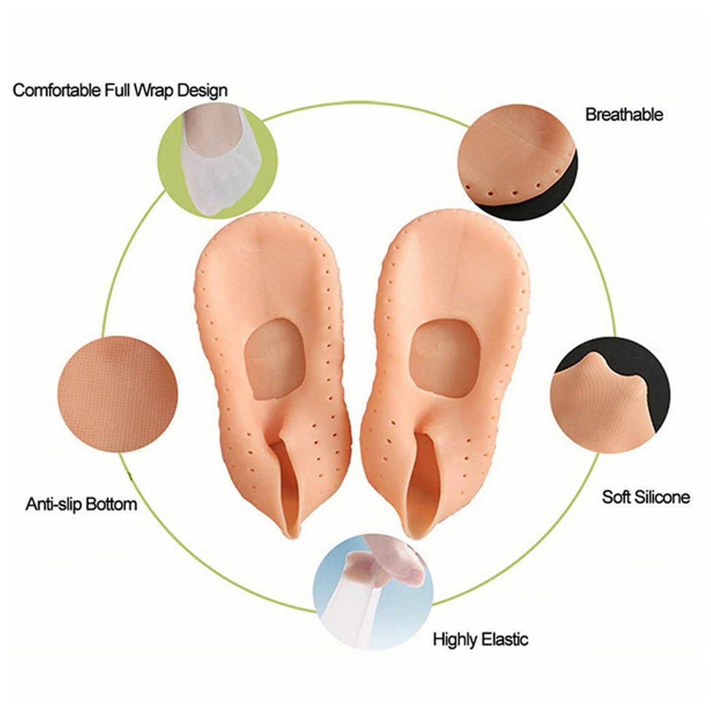 Anti Crack Silicone Gel Foot Protector Moisturising Socks