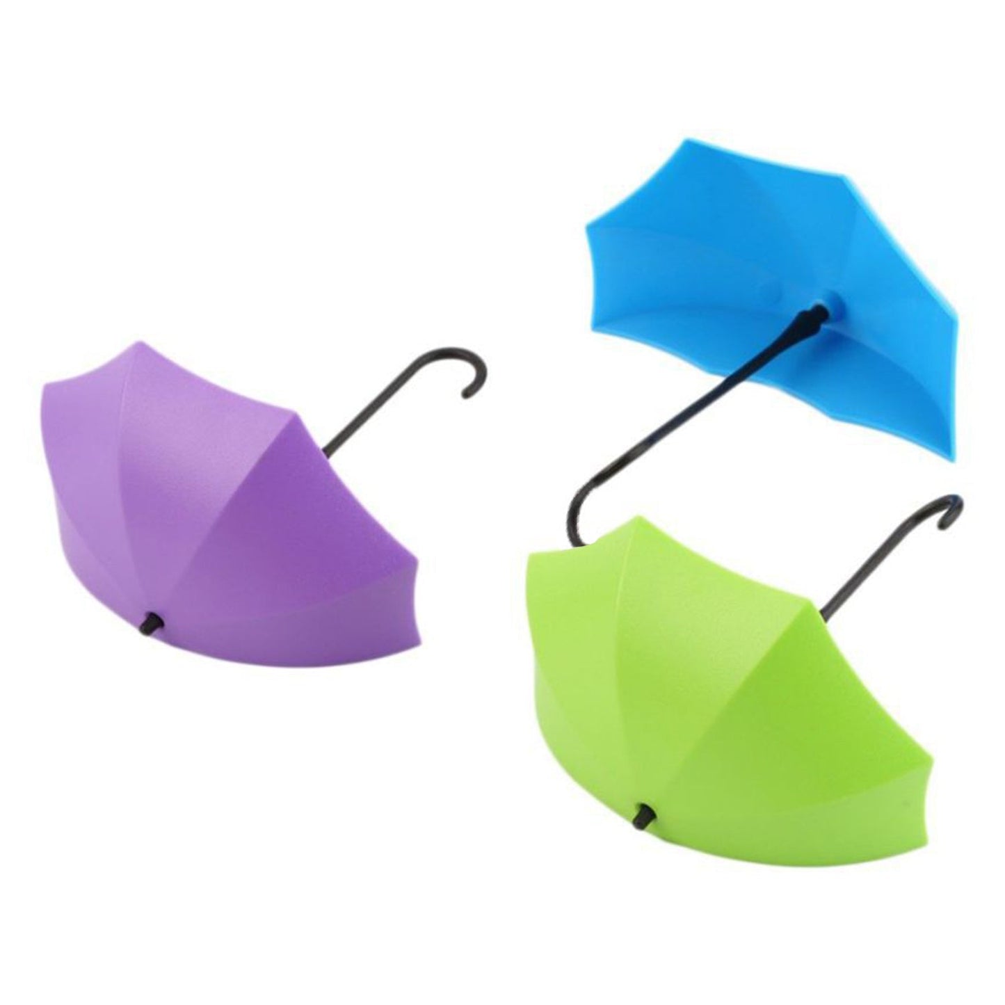 Multipurpose Umbrella Key Hat Holder Wall Hanging Hook Multicolor (X655)