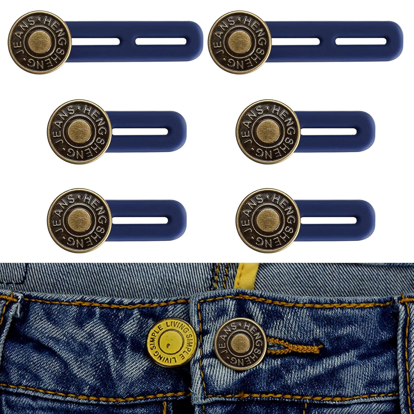 Extender Jeans Buckle | Pack Of 3 Pcs | X3025