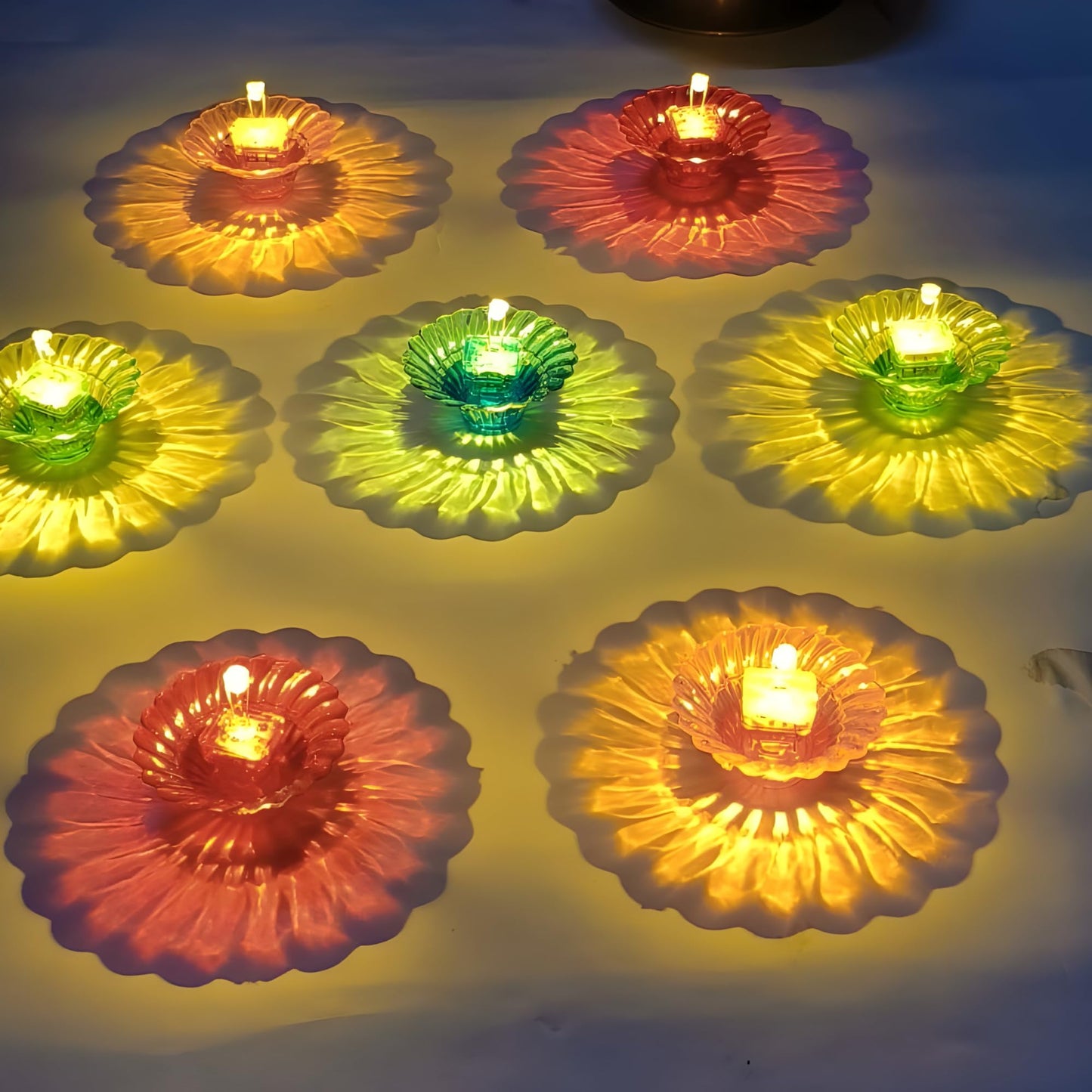 3D WATER SENSOR DIYA (PACK OF 6 PCS) (X1035)