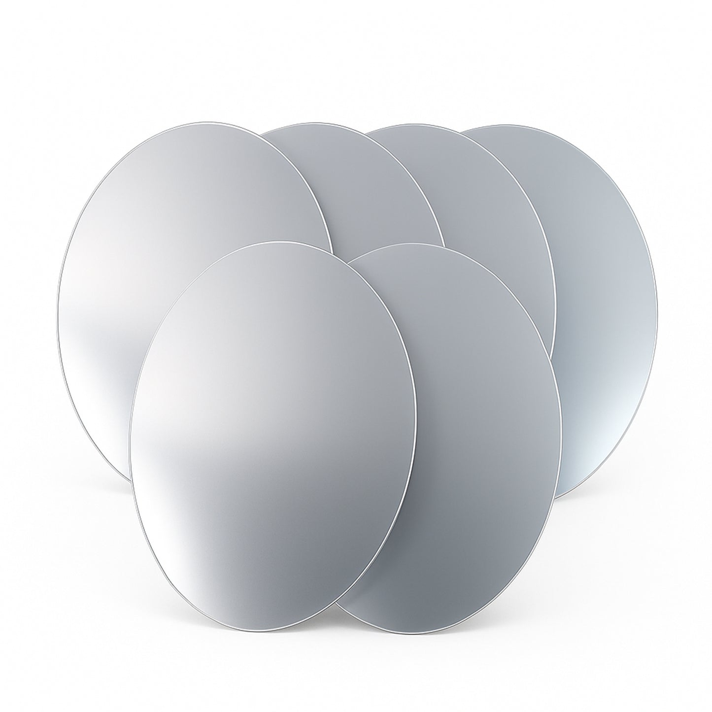 Big Size Adhesive Frameless Wall Mirror (PACK OF 6 PCS) 40*30CMS |X3013|