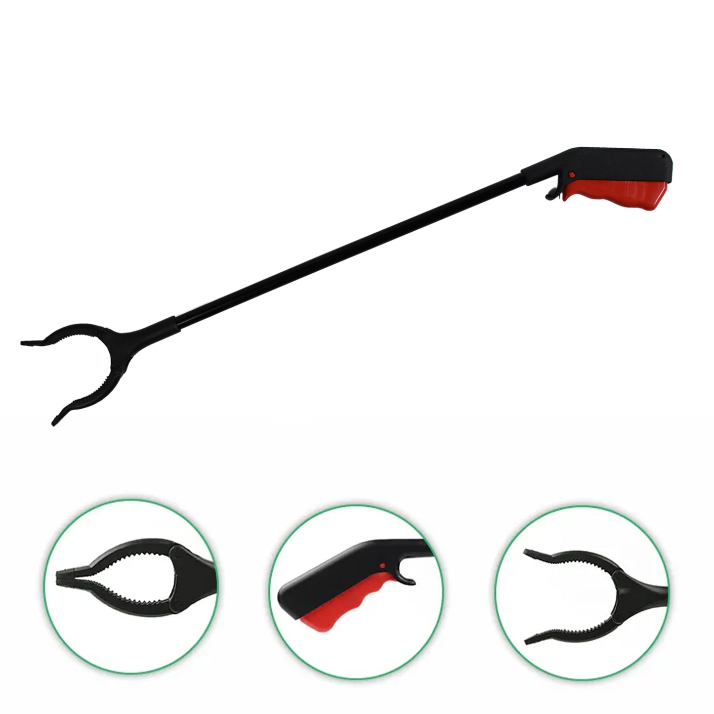 Extra Long Pickup Aid Trash Picker Upper Rotating Hand Heavy Duty Grip Arm - Reaching Assist For Litter Elderly Garden Disabled Handicap Arm (X966)