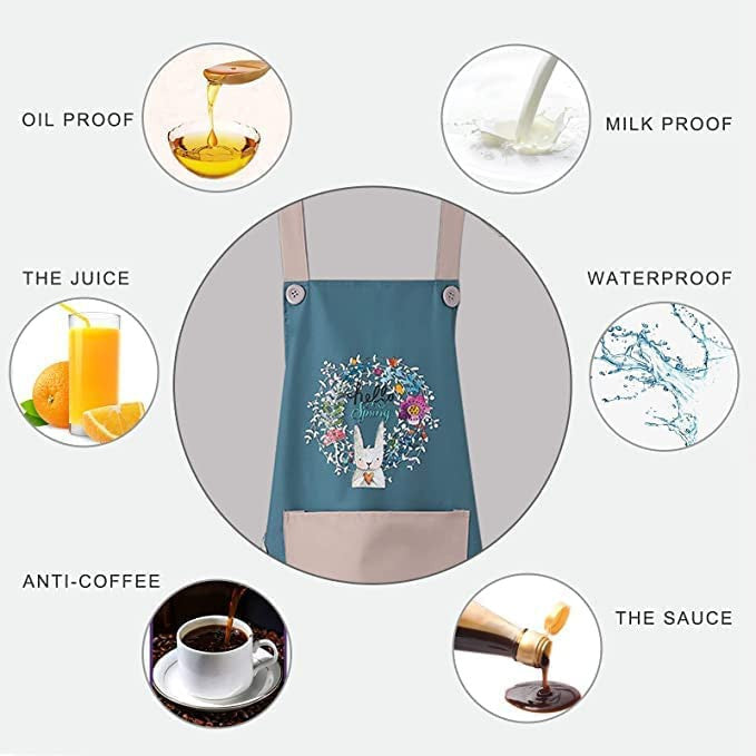 PRINTED COOKING APRON (RANDOM COL. OR DESIGN) 1PC ((B5)-2-X181)