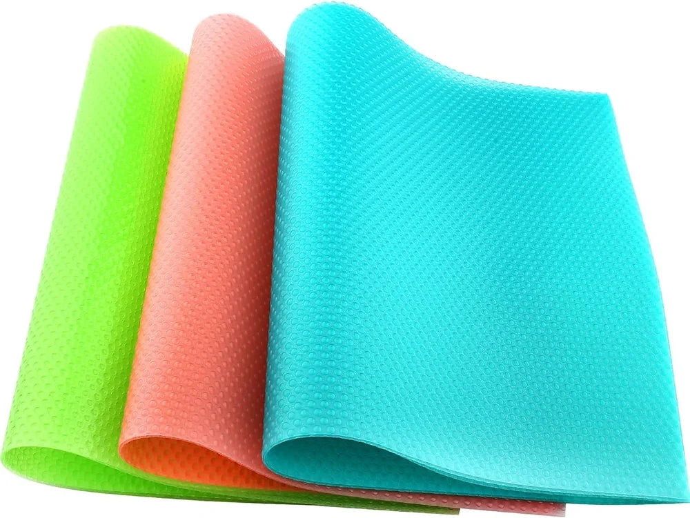 FRIDGE MAT 6PCS SET 30X45 CM (RANDOM COL) (X635)