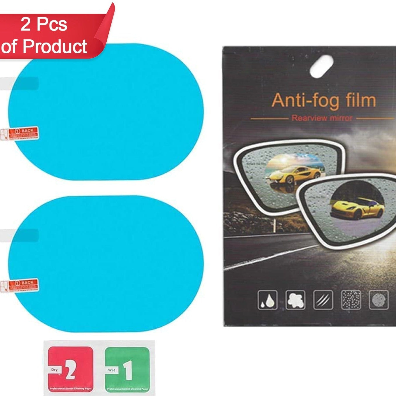 Anti Fog Anti Scratch Interior Rearview Car Mirror Film Waterproof Hd Clear Protective Sticker Film For Safe Driving Car Mirrors Side Windows