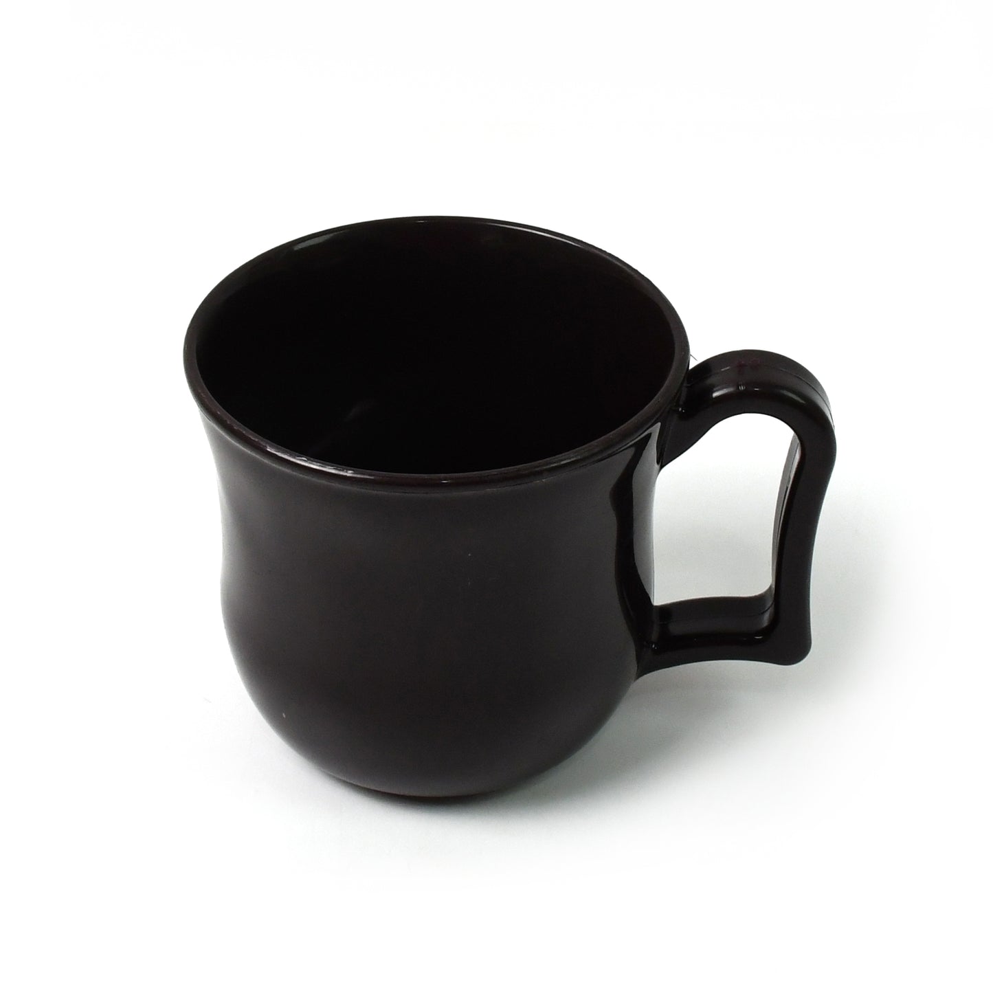 Premium Plastic Coffee Tea Cups Mug With Handle (1 Pc With Color Box Black) (X959)