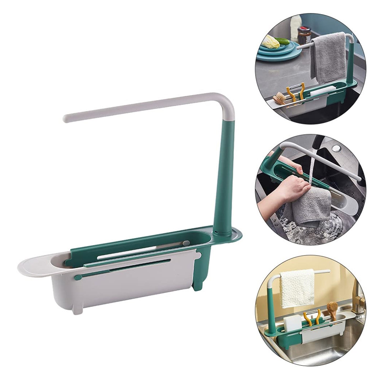 Expandable Kitchen Drying Basket Rack For Kitchen Use (1 PCS) (X350)