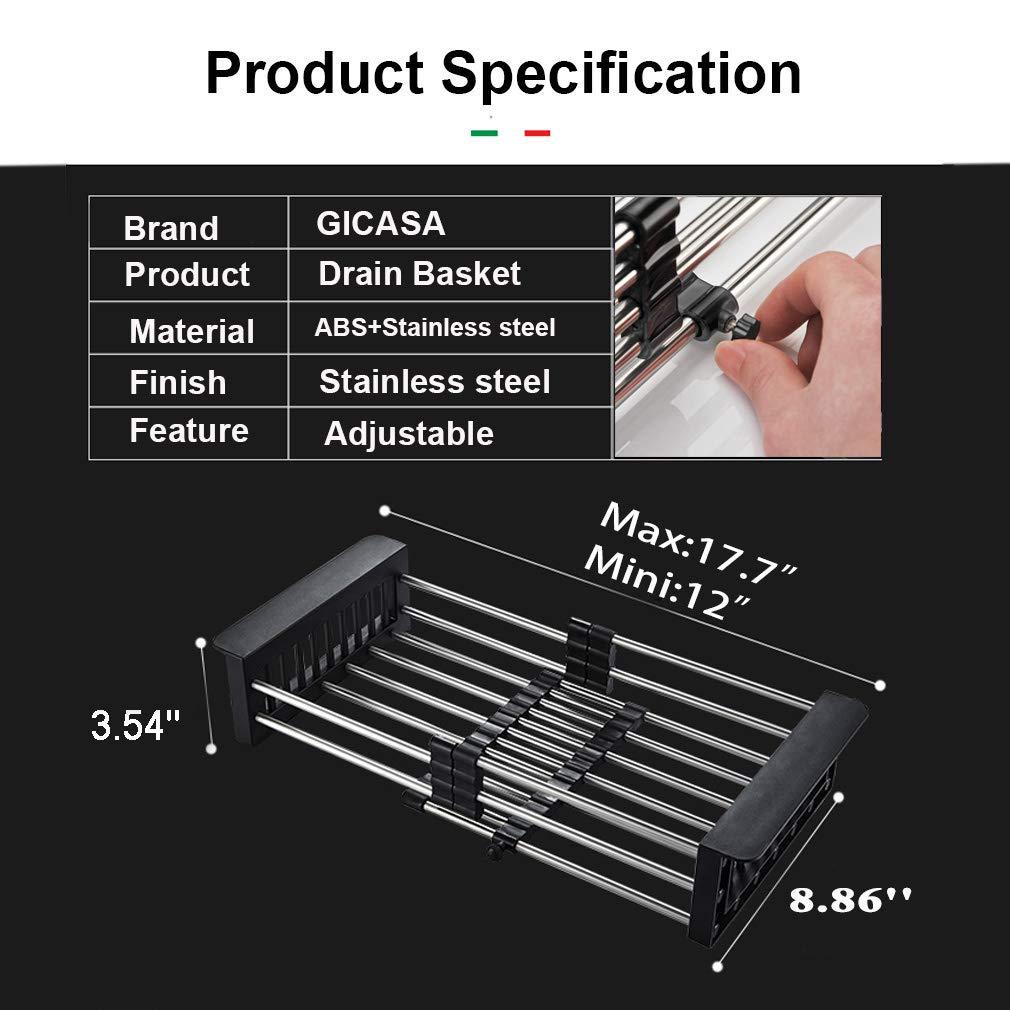 Stainless Steel Expandable Kitchen Sink Dish Drainer |X6506|