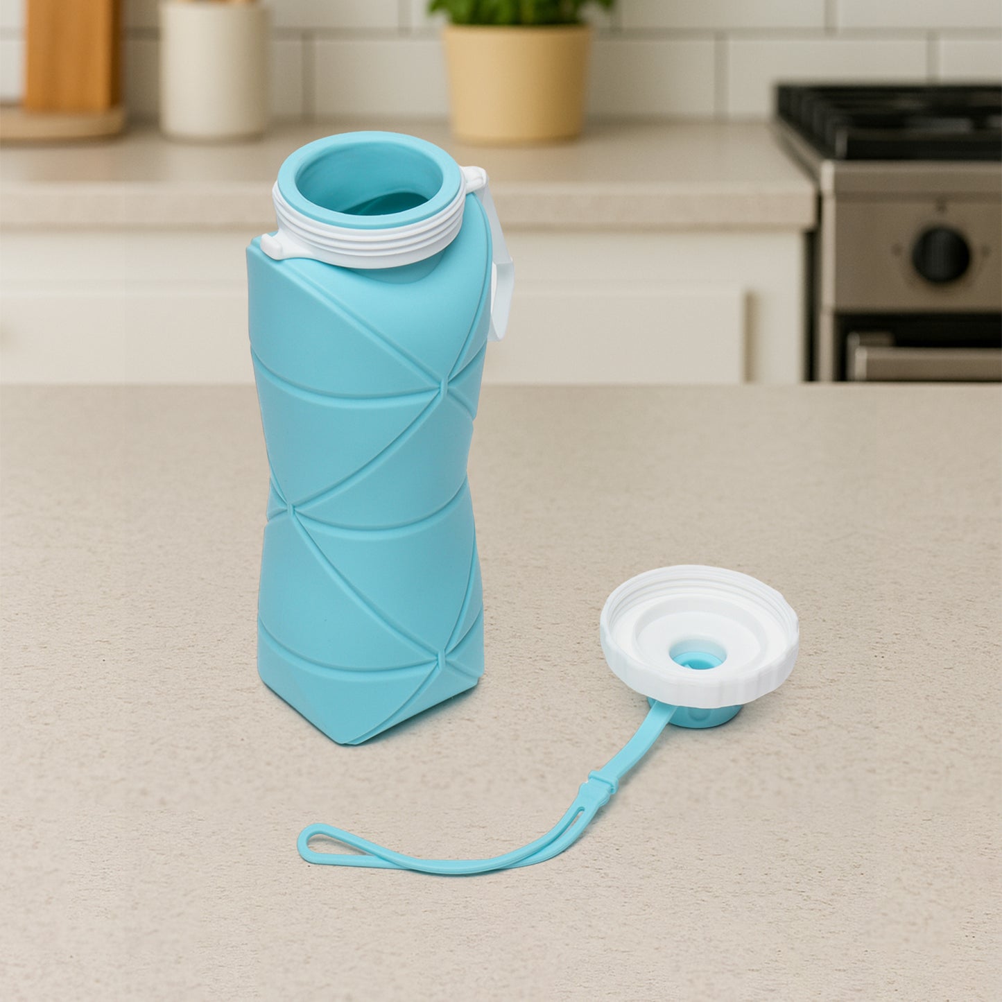 Collapsible Silicone Water Bottle | Random Col | 600ml | 1pc | X3015 |