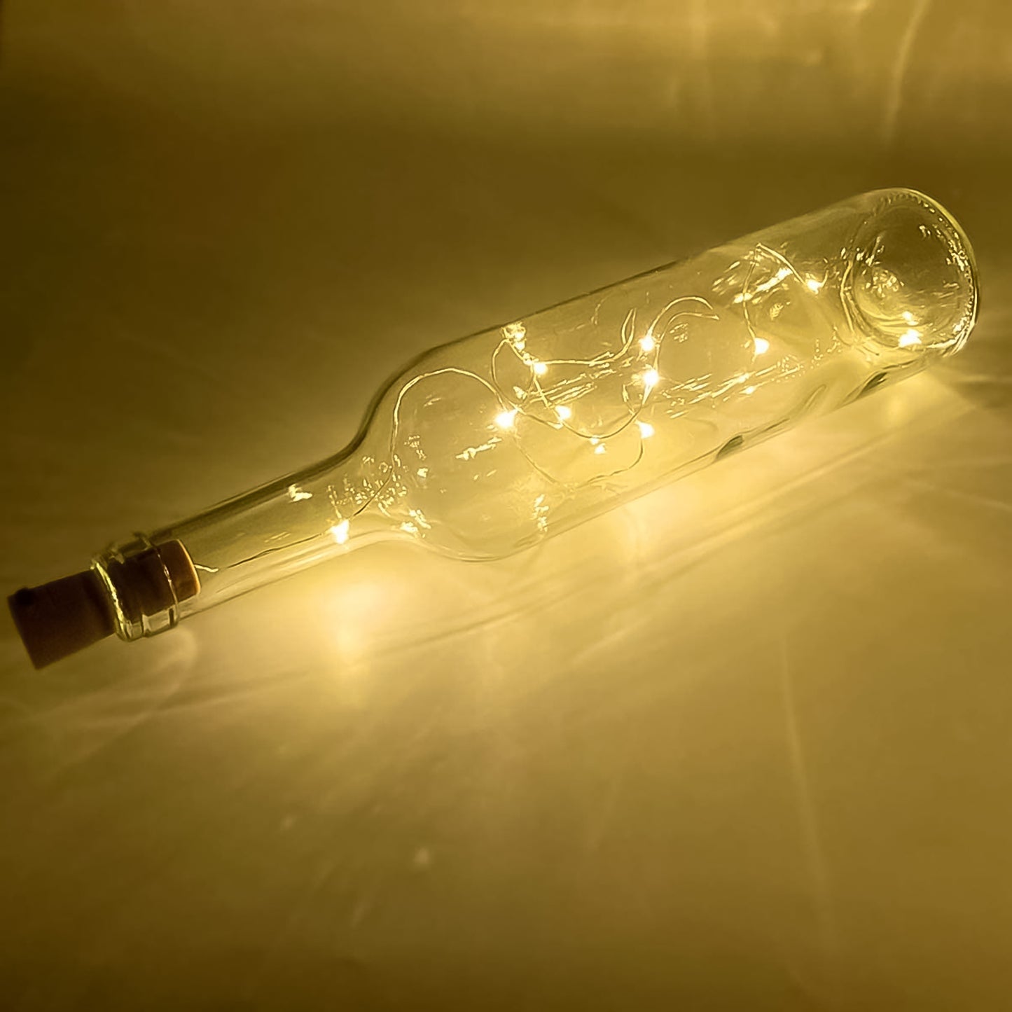 Wine Bottle Cork String Light Multi Led 2m Cable Length Copper Wire Battery Operated Warm White 1 Pc) (X1038)