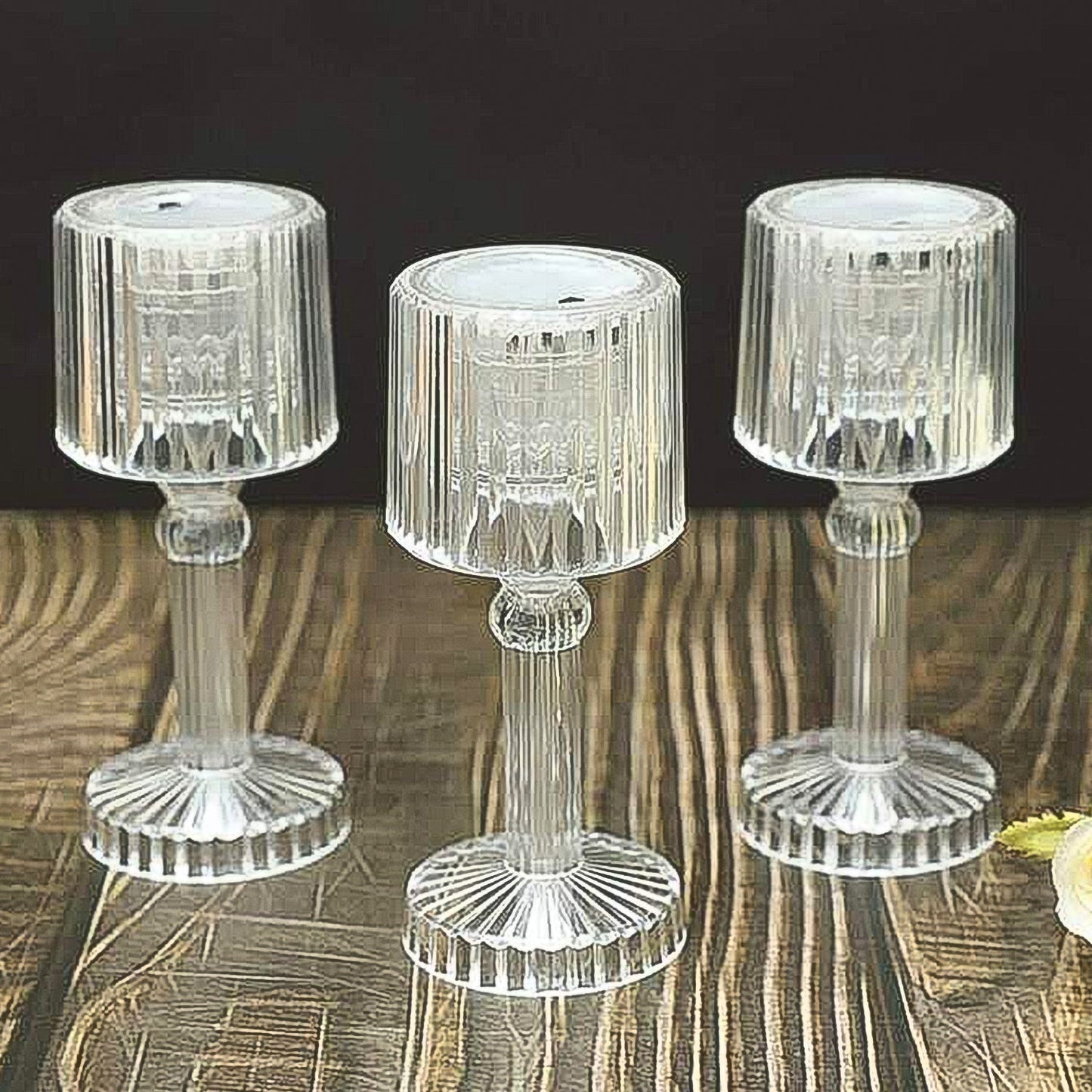 Mini Acrylic Led Desk Lamps Table Lamp Portable Crystal (1 Pc Small) (X525)