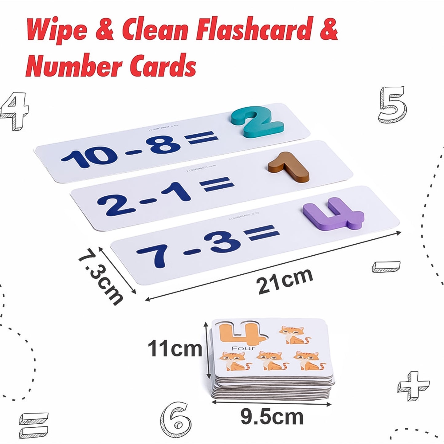 Math Genius For Kids - Educational Math Card (1 Set) (MKK-X60)