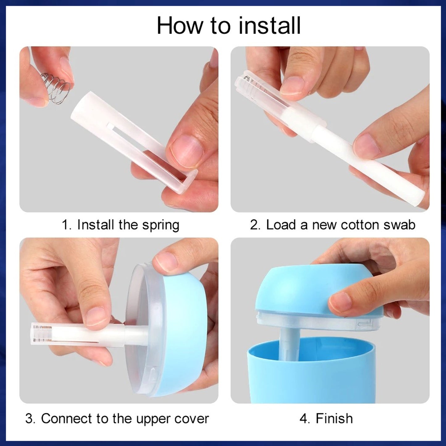 Portable Lighting Mini Humidifier Usb Personal Desktop Cool Mist Humidifiers (250 Ml) (X319)