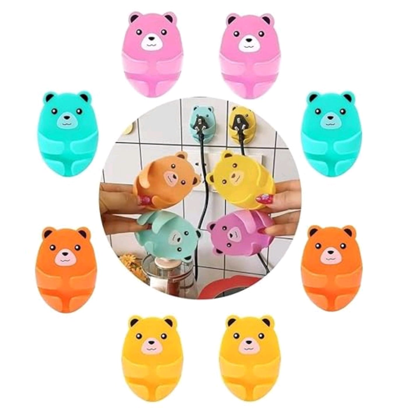 SET OF 4 PCS PLUG HOLDER HOOK (YS+X135)