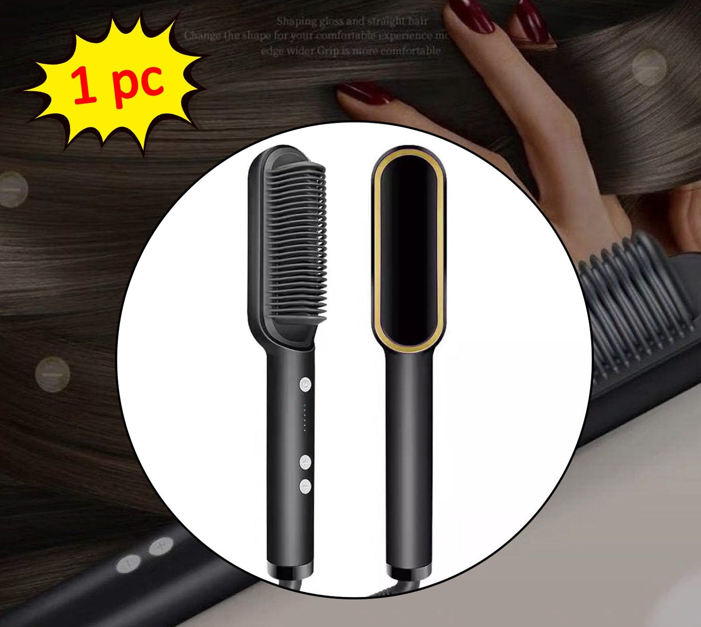 Hair Straightener Used While Massaging Hair Scalps And Head. (X322)