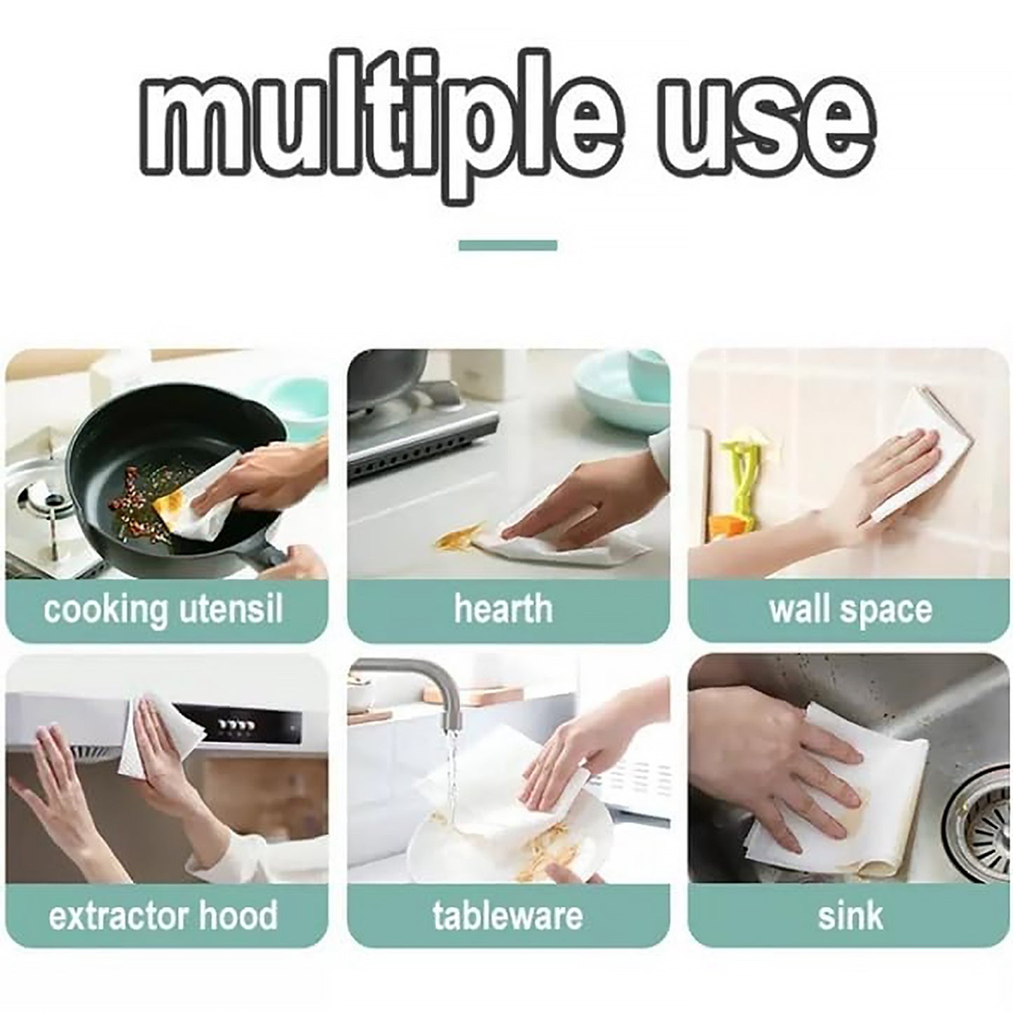 Kitchen Cleaning Wipes Strong Decontamination Kitchen Wipes Disposable Kitchen Wet Wipes Household Cloth Towel For Removing Grease Stains And Cleaning Glass (Pack Of 80 Pcs)