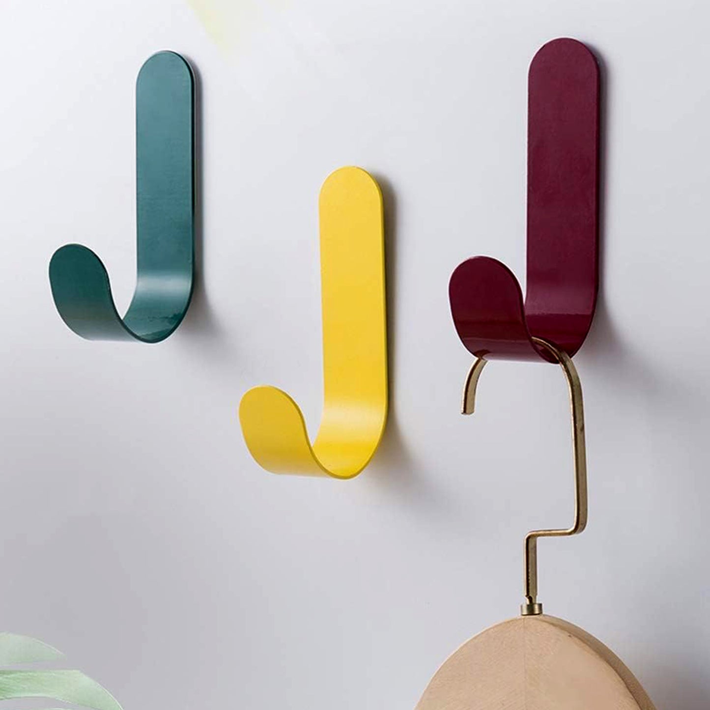 Self Adhesive Wall Hooks Waterproof Adhesive Sticky Round Hooks (20 Pcs Set) (X474)