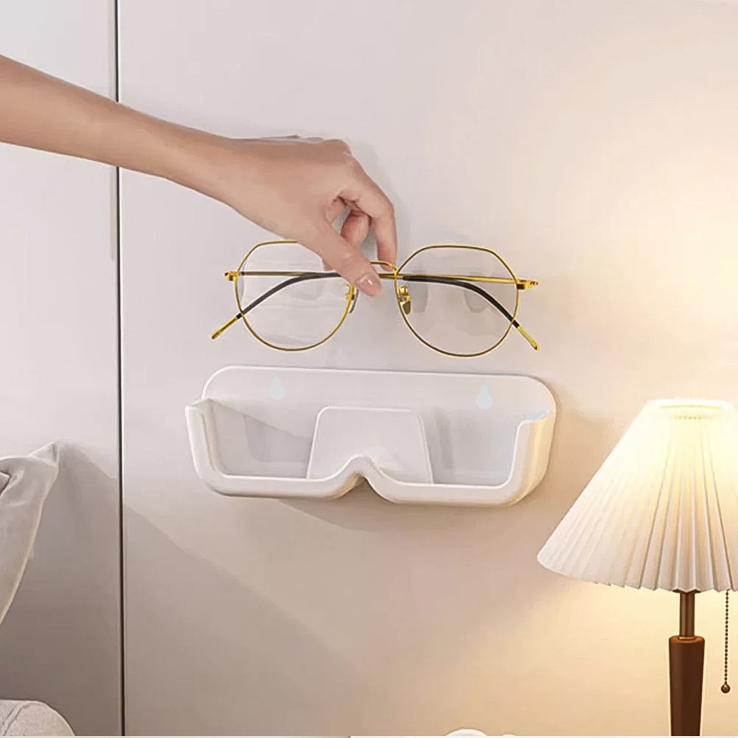 Wall Mount Adhesive Sunglass Holder (2 Pc) (X921)