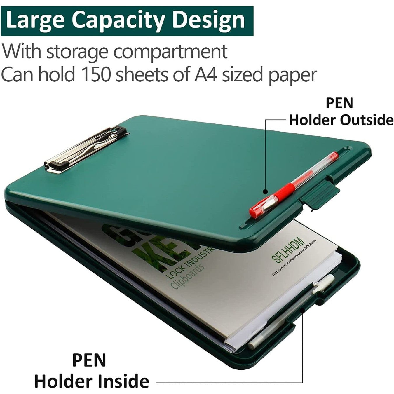 PAPER CLIP BOARD WITH PAPER PEN STORE (X1034)