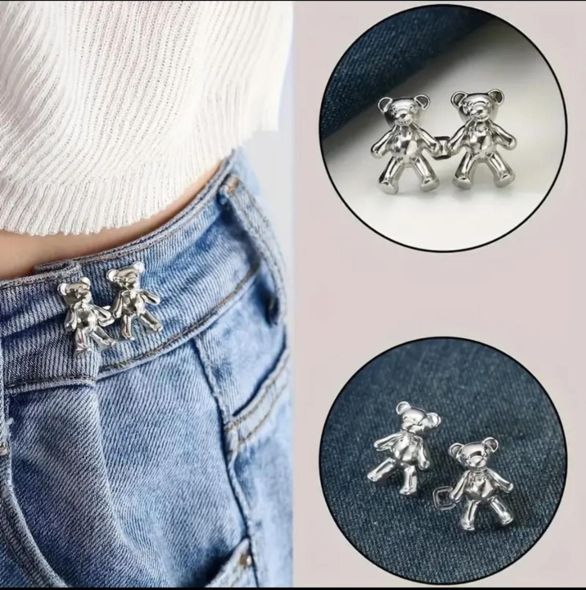 Jeans Bear Button | 1 Pair | X3024