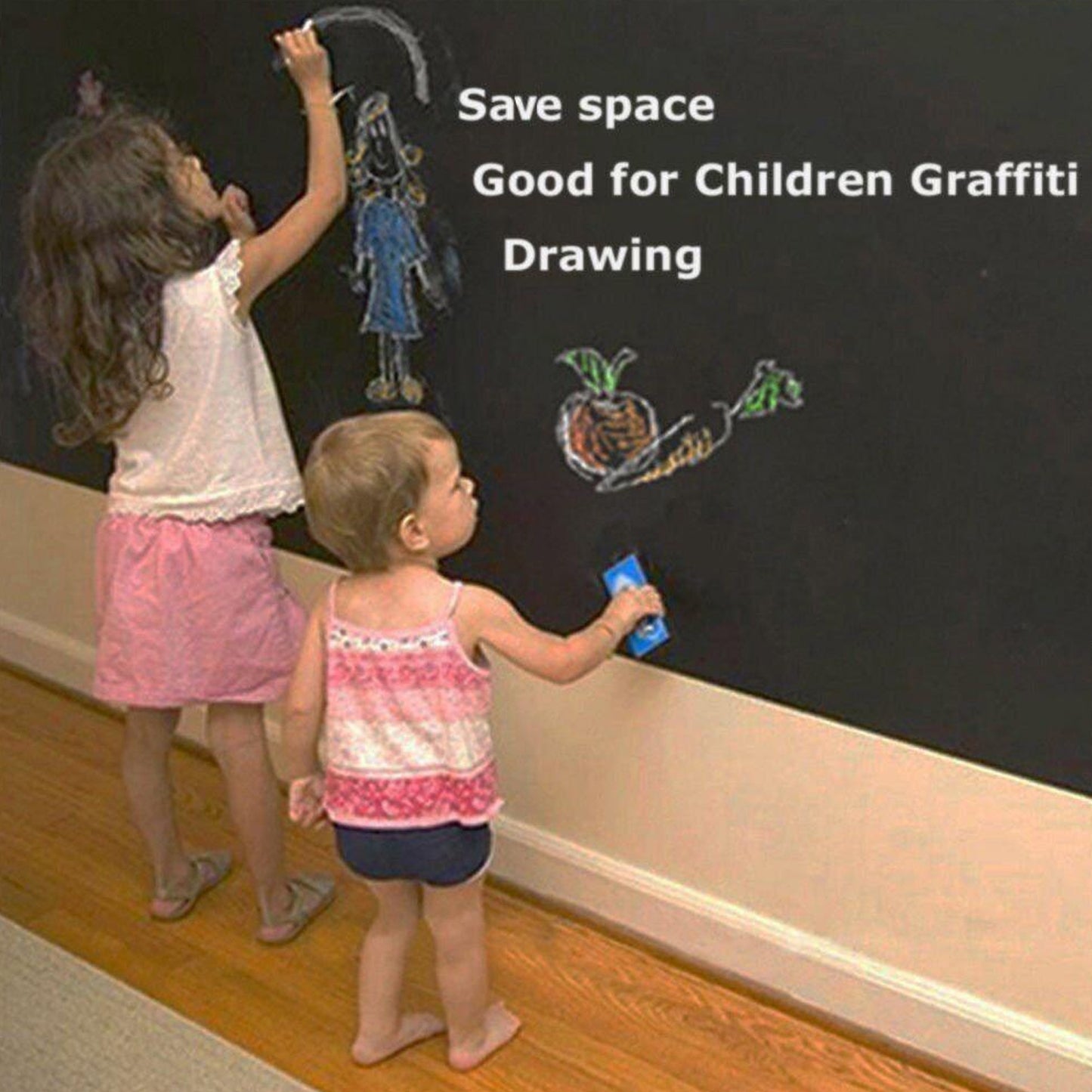 Blackboard Erasable Wall Sticker Chalkboard Sticker Removable Blackboard Wall Stickers Mural For Kids Room (X280)