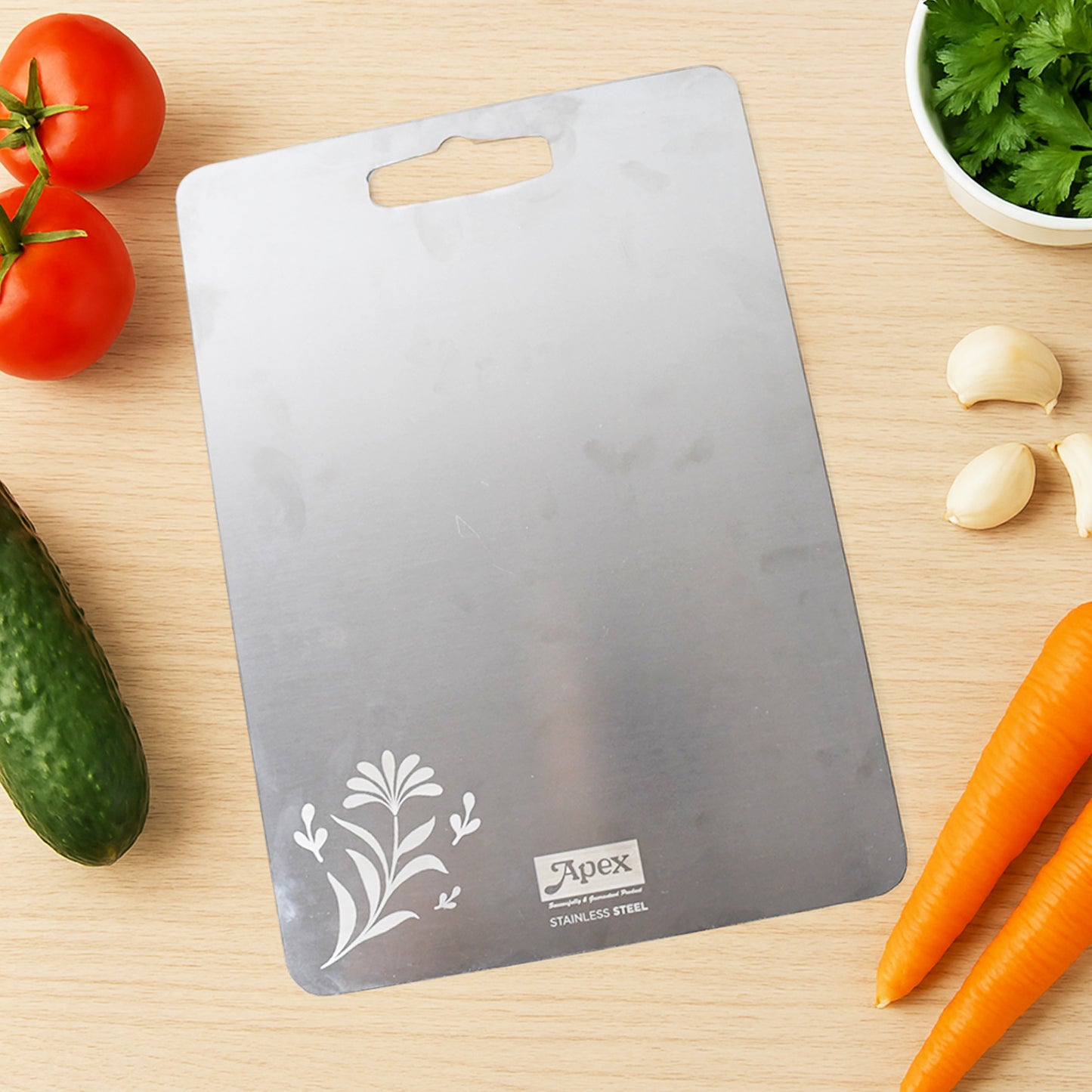 Stainless Steel Medium Chopping Board 34*24cms 1 PC|X3006|