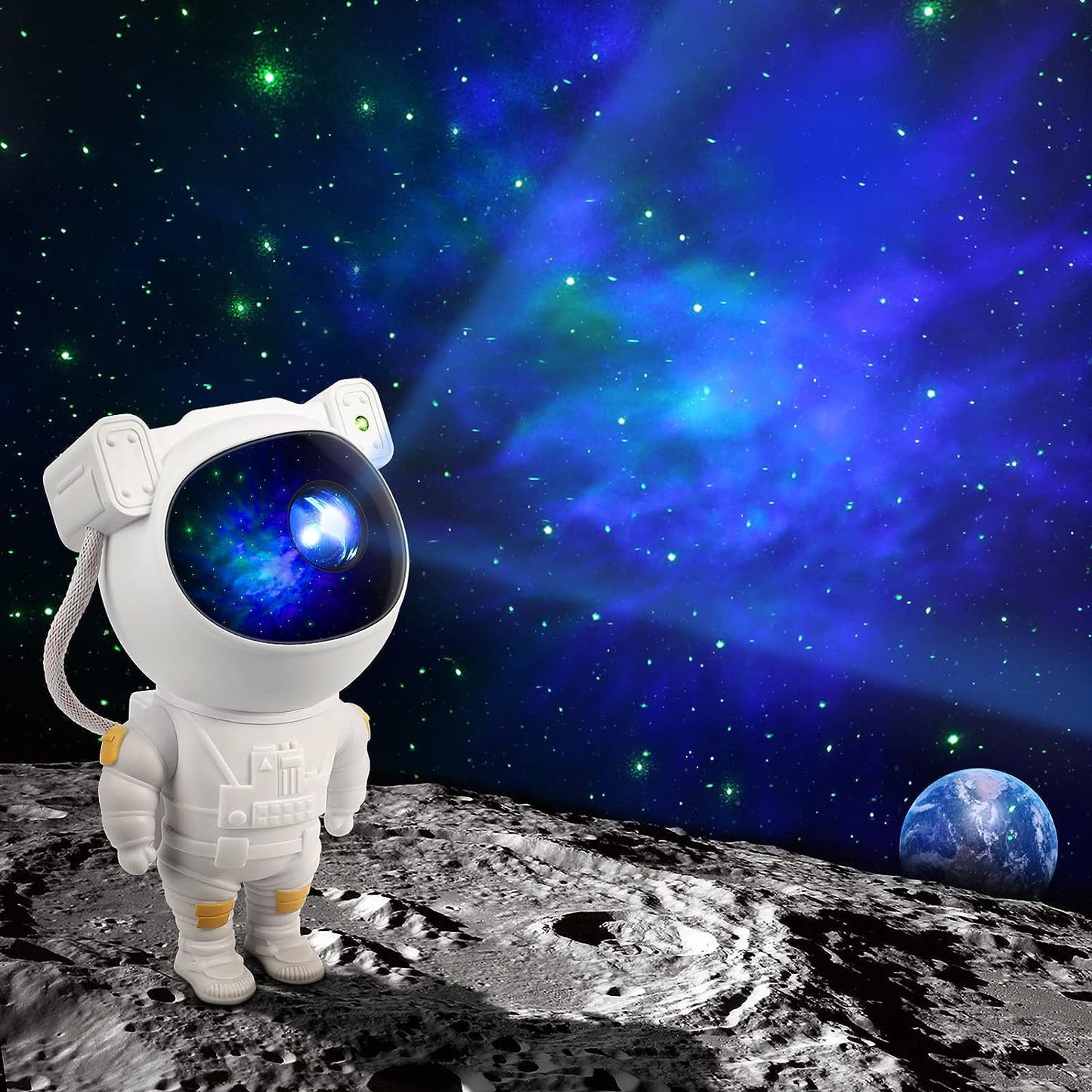 Robot Sky Space Stars Light Astronaut Galaxy Projector Night Lamp Bedroom Kids (X526)