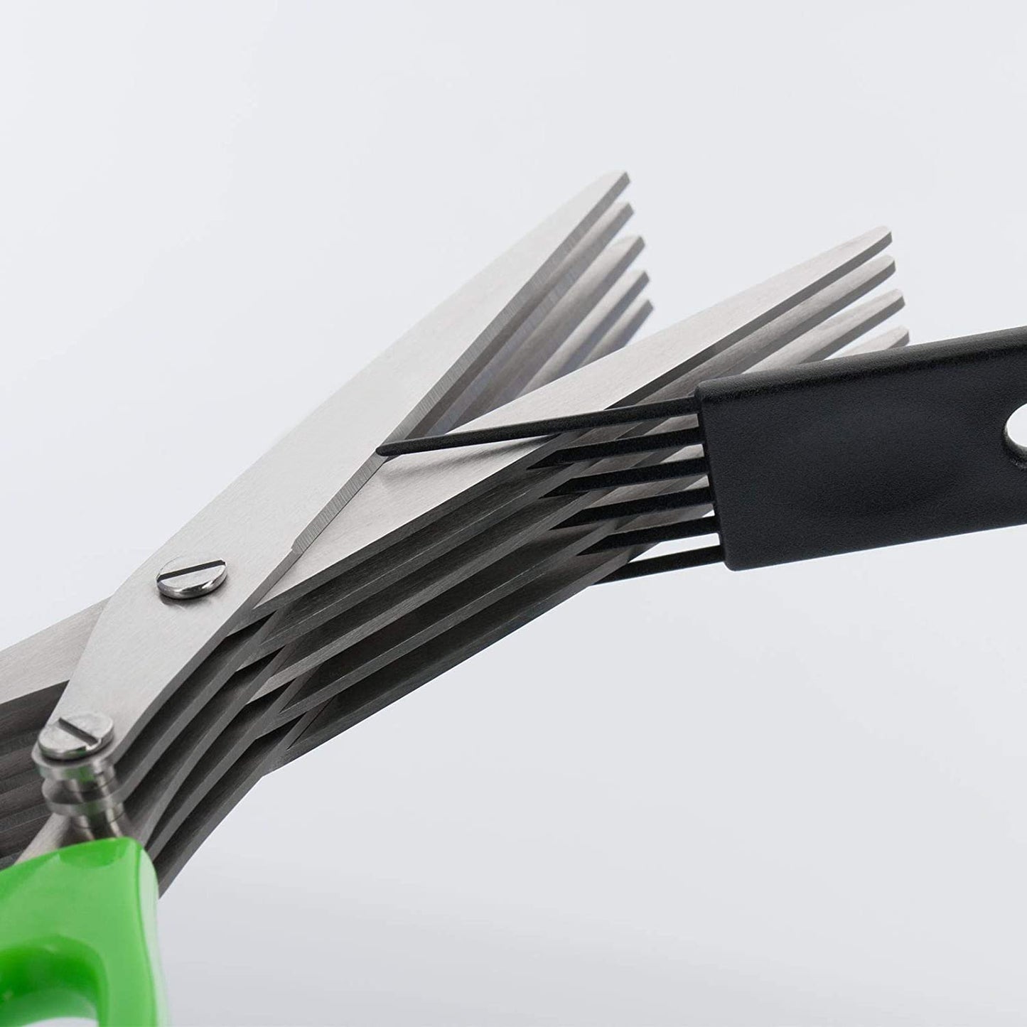 Multifunction Vegetable Stainless Steel Herbs Scissor With 5 Blades (X464)