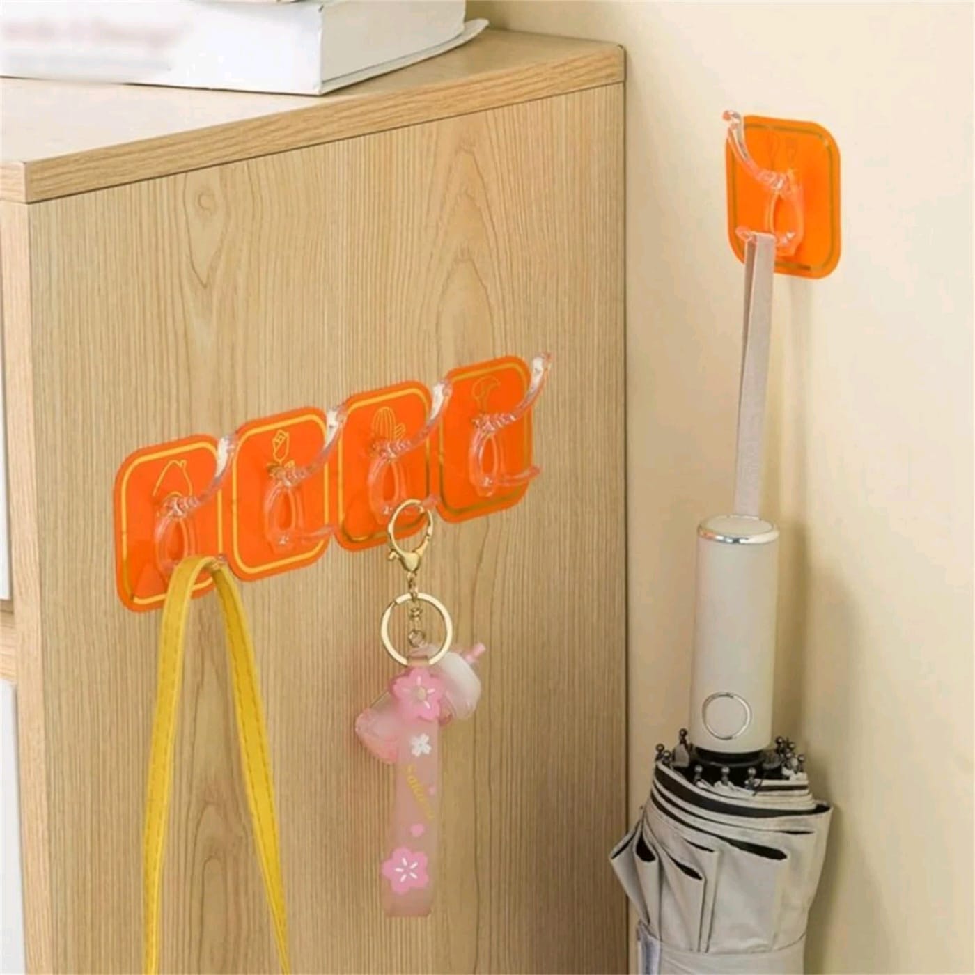 CUTE PATTERN 6 HOOKS STRIP (YS+X157)